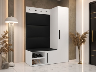 Garderoben-Set Mapreni II (Farbe: Weiß, Soft 011)