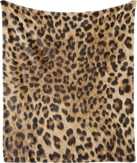 Wohndecke Gemütlicher Plüsch für den Innen- und Außenbereich, Abakuhaus, Leopard-Druck Wildtierhaut