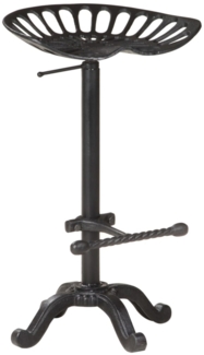 vidaXL Barhocker Schwarz Gusseisen 321044