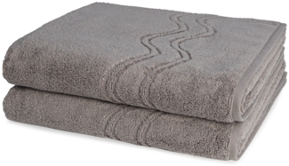 Ross Cashmere feeling 2 tlg. Frottier-Set - 2 X Duschtuch (75 X 140cm) - 520 g/m2 - Flanell