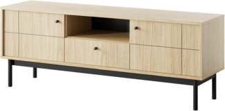AX LIVING Schrank für TV Cypressa 154 154 cm Modern in Eiche Linea