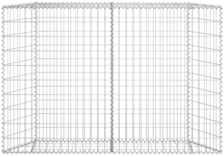 vidaXL Gabionen-Hochbeet Trapezform Verzinkter Stahl 150x20x100 cm 145654