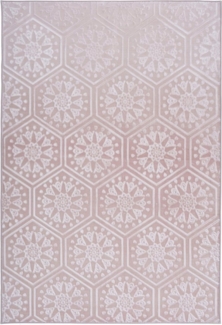 calo-deluxe Teppich Latemar 300, rechteckig, Höhe: 7 mm, weiche Fell Haptik, Relief Muster, Wohnzimmer, Schlafzimmer