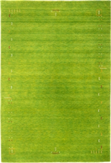 Morgenland Gabbeh Teppich - Indus - Fenth - rechteckig - 350 x 250 - Grün