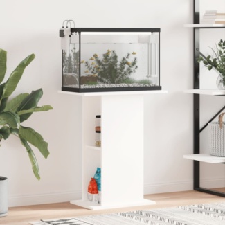 vidaXL Aquariumständer Weiß 60,5x36x72,5 cm Holzwerkstoff 833639