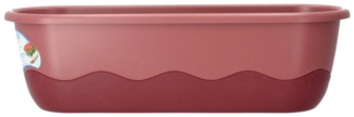 PLASTIA Balkonkasten Mareta 60 cm rosa weinrot mit Erdbewässerung
