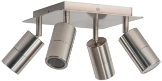 Havit Lighting Deckenleuchte TIVAH HV4001C-4-TTM-SQ, silberfarben, sehr hochwertig, inkl. Montagematerial