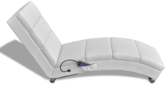 vidaXL Massagesessel Weiß Kunstleder [240969]