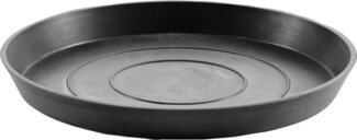 ECOPOTS Blumentopfuntersetzer ROUND SAUCER Dark Grey, BxTxH: 36,5x36,5x3,5 cm