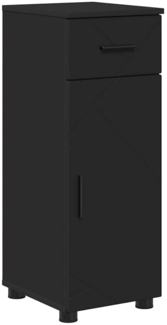 vidaXL Badezimmer Schrank Schwarz 30 x 35 x 80 cm Holzwerkstoff 883325