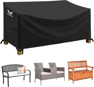 Schutzhülle für Gartenbank 185 x 69 x 65/96cm 600D Oxford wasserdicht uv-beständig