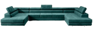 Luxusbetten24 Schlafsofa Designer Sofa Taormina, mit Stauraum und Schlaffunktion