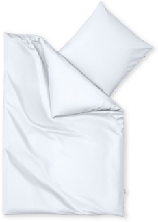 Wolkenfeld Bettwäsche Mako-Satin Baumwollsatin Sommerbettwäsche, Mako-Satin, 2 teilig, 135x200 cm, 155x220, 200x200 & Übergrößen I inkl. Kissenbezüge 80x80