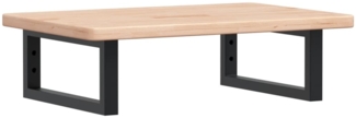 vidaXL Waschtischplatte mit Halterung Stahl und Massivholz Eiche 3302333