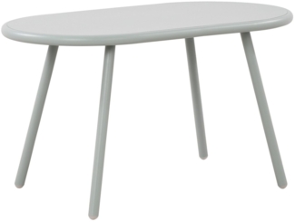 TPFLiving Couchtisch Velan (Tischplatte: Recyceltes Polypropylen, UV-beständig, wetterfest, Metall mit E-Coating, rost- & korrosionsbeständig, mit Bodenschonern), Maße (TxBxH): 45 x 80 x 45cm - Farbe: türkis