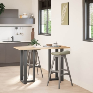 vidaXL Bartischbeine T-Form 2 Stk. Anthrazit 50x35x(90-91) cm Stahl 4013078