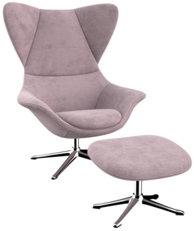 FLEXLUX Ohrensessel Stilo Relaxsessel, TV-Sessel, OTTOs Choice, Solitär, Stil-Ikone, drehbar, Fuß Aluminium