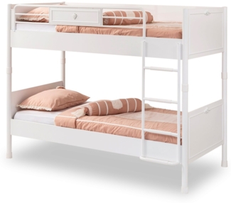 Möbel-Zeit Hochbett ROMANTICA Etagenbett, 90x200 cm