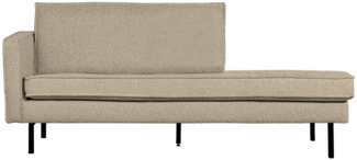 Daybed Rodeo aus Boucle-Stoff Links, Beige