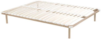 Vente-unique - Lattenrost - mit Füßen - 160 x 200cm - 2x 19 Latten - Beige - KALISTA von YSMEE