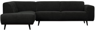 Ecksofa Statement aus gewebten Jacquard Links, Graphit