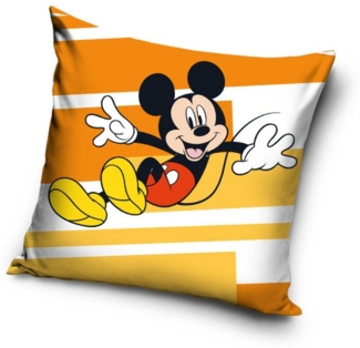 Disney Dekokissen Mickey Mouse Velour Kissen Dekokissen 40 x 40 cm