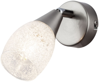 Wandleuchte mit Kristallschirm, silber, Glas, FRANZISKA