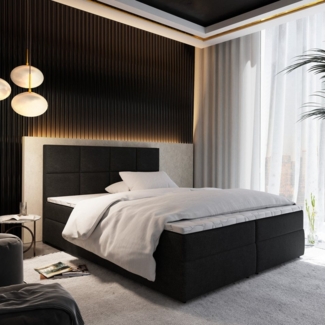 Masseno Boxbett LENA 140x200 cm mit Bonell Matratze und Topper