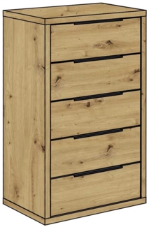 Kommode Columbia 05-64 / Clyde , Holzwerkstoff , Holzfarben , 64 x 110 x 45 cm