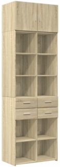 vidaXL Hochschrank Sonoma-Eiche 70x42,5x225 cm Holzwerkstoff 3281338