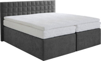 Westfalia Schlafkomfort Boxspringbett Dublin, wahlweise mit Topper in verschiedenen Härtegraden erhältlich, mit schöner Kopfteilversteppung