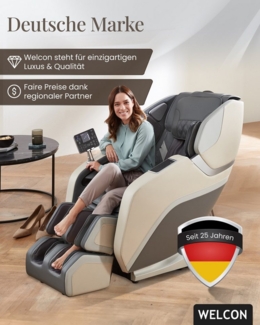WELCON Massagesessel Massagesessel PRESTIGE III 4D mit Scan Funktion und Heizung