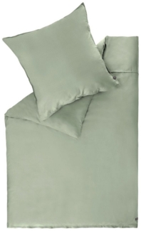 SCHÖNER WOHNEN-Kollektion Bettwäsche PLAIN Satin Bettwäsche, Baumwolle, 1 teilig, 200 x 200 cm in Grün
