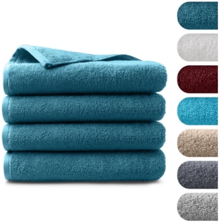 BARBONS Badetücher Duschtücher Set, Handtücher 4-tlg 70x140 cm Badetuch, Handtuch, (4-St), Walkfrottee, 100% Baumwolle, saugstark, weich