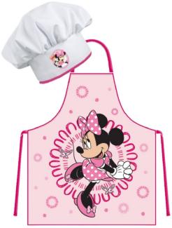 Disney Minnie Mouse Kochschürze Minnie Maus, (2-tlg), Kinder Koch-Set 2 tlg. Backschürze + Chefmütze