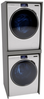 Raumhirsch Furniture Waschmaschinenumbauschrank für zwei Geräte – stabiler Waschmaschinenschrank zwei Größen 7 Farben Waschmaschinenschrank für Trockner und Waschmaschine Überbauschrank