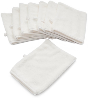 YSN Home Collection Waschhandschuh YSN - Flauschige Mikrofaser Waschhandschuhe 16x21cm - weiß, (4-St), extra weich