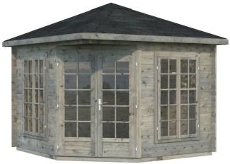 Palmako Holz-Pavillon Melanie 280x280 cm inklusiveFußboden Holzpavillon
