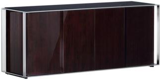 Casa Padrino Designer Schrank 200 x 52 x H. 80,5 cm - Luxus Wohnzimmerschrank