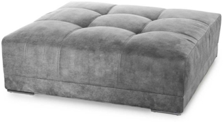 Hocker Martin / Moldau , Mikrofaser , Grau , 120 x 38 x 120 cm