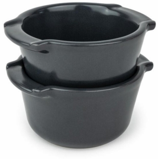 PEUGEOT Auflaufform Mini APPOLIA 11cm Schiefergrau Backofen Dessertfor, Keramik, Keramik