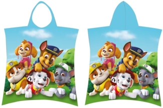 PAW PATROL Kapuzenhandtuch Paw Patrol Badeponcho mit Kapuze Skye, Marshall, Frottee (1-St)