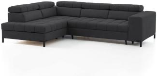 exxpo - sofa fashion Ecksofa Bocco, hochwertige Verarbeitung, toller Sitzkomfort, bequem, L-Form, wahlweise mit Bettfunktion u. Bettkasten, inkl. Kopfteilverstellung