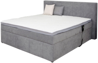 Boxspringbett LIV'IN Gela / BX 2010 / LIV'IN Gela, Stoff, Schwarz, 140 x 110 x 214 cm