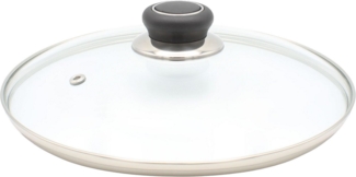 Universaldeckel 20 cm mit Kunststoffknopf / Glasdeckel / Universal - Deckel / Pfannendeckel / Topfdeckel