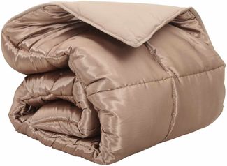 vidaXL Winterbettdecke Gold 220 x 240 cm Satin und Mikrofaser 42025845