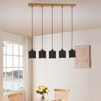 Hängeleuchte Posdand 130x90x14 cm Holz/Schwarz [lux. pro]