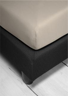 Irisette 0008-12 Jupiter 190x200 cm Spannbetttuch, kiesel