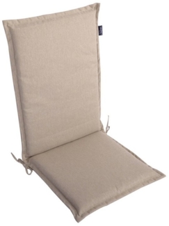 LILENO HOME Hochlehnerauflage Gartenstuhl Auflage, bequeme Sitzauflage für Gartenmöbel, Stuhlkissen, (1 St, 1er Set), Polsterauflage Taupe, Sitzpolster für Klappstühle