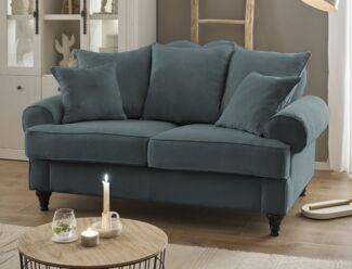 Sofa 2-Sitzer Adelina in grau 170 cm